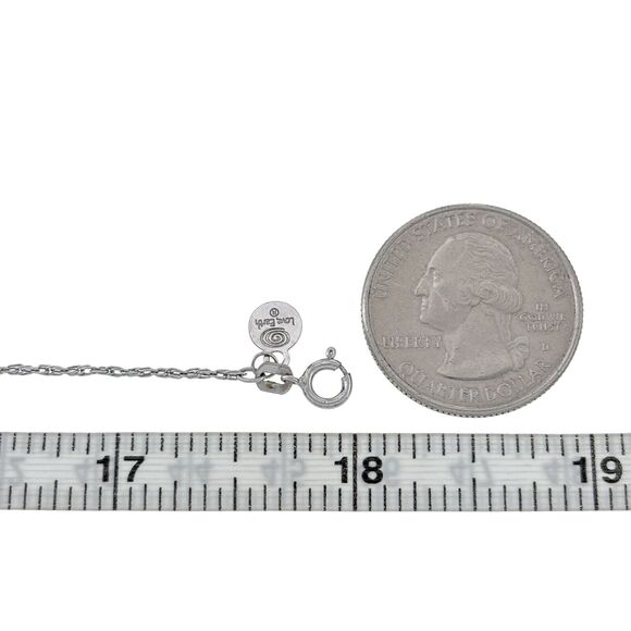 Vintage AU Love Earth Sterling Silver 925 1.0mm Twisted Rope Chain Necklace 18" - Picture 2 of 3